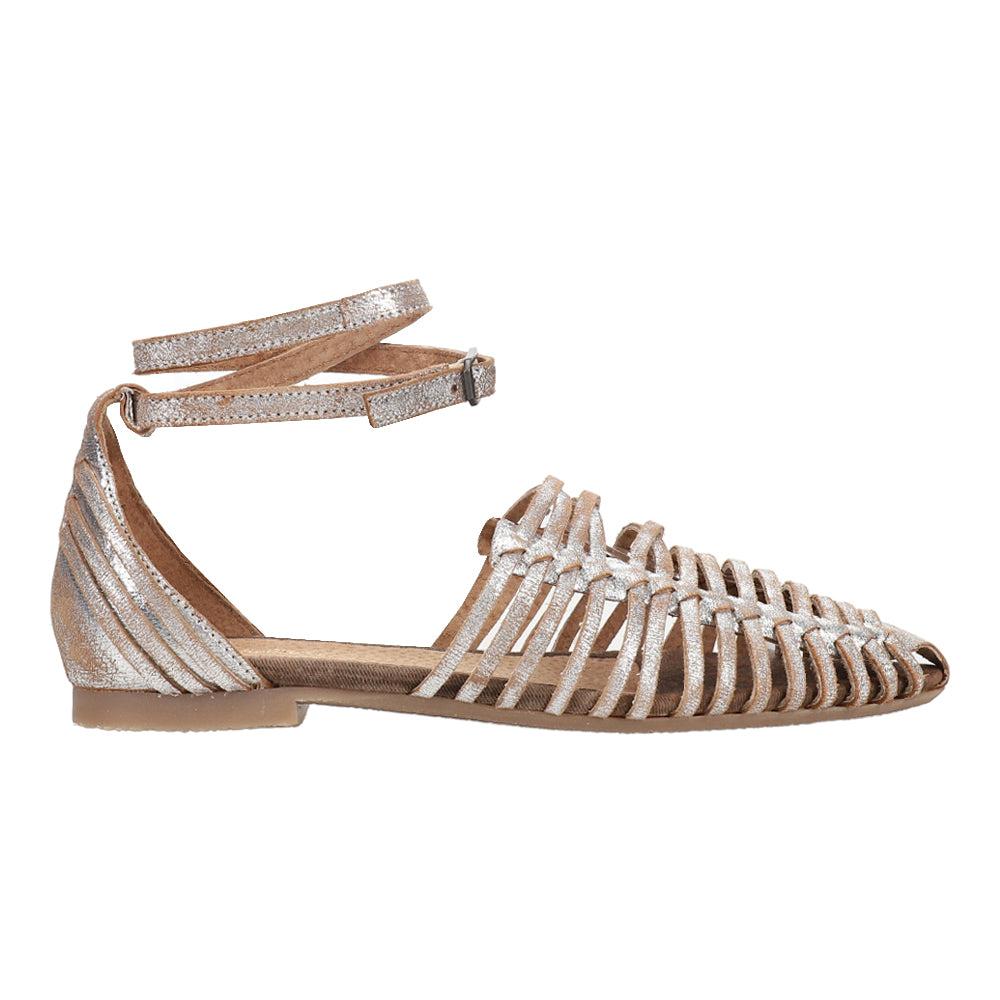 Seychelles Trinket Metallic Ankle Strap Flats