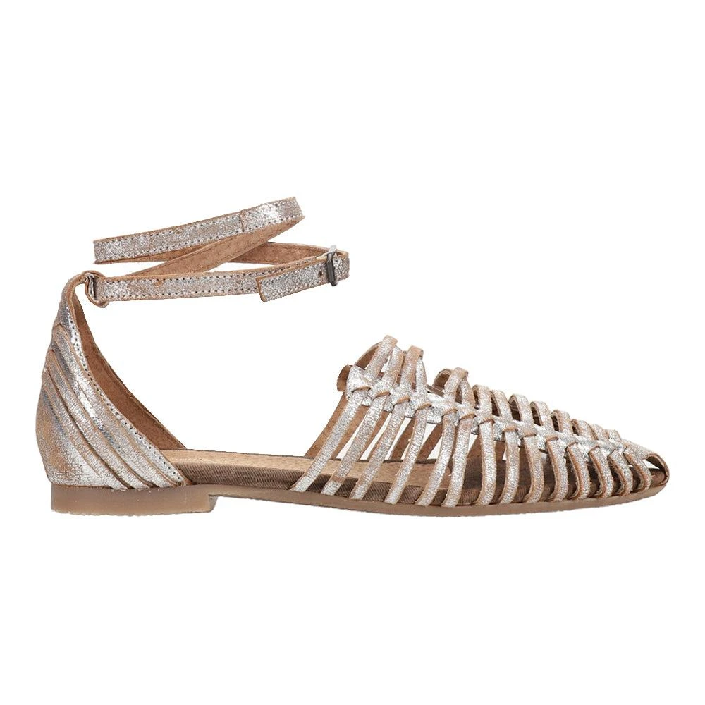 Seychelles Trinket Metallic Gladiator Flats 1