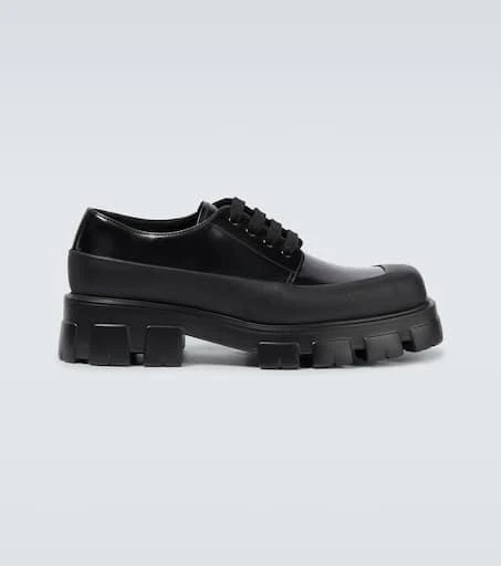 Prada Paneled leather Derby shoes 1