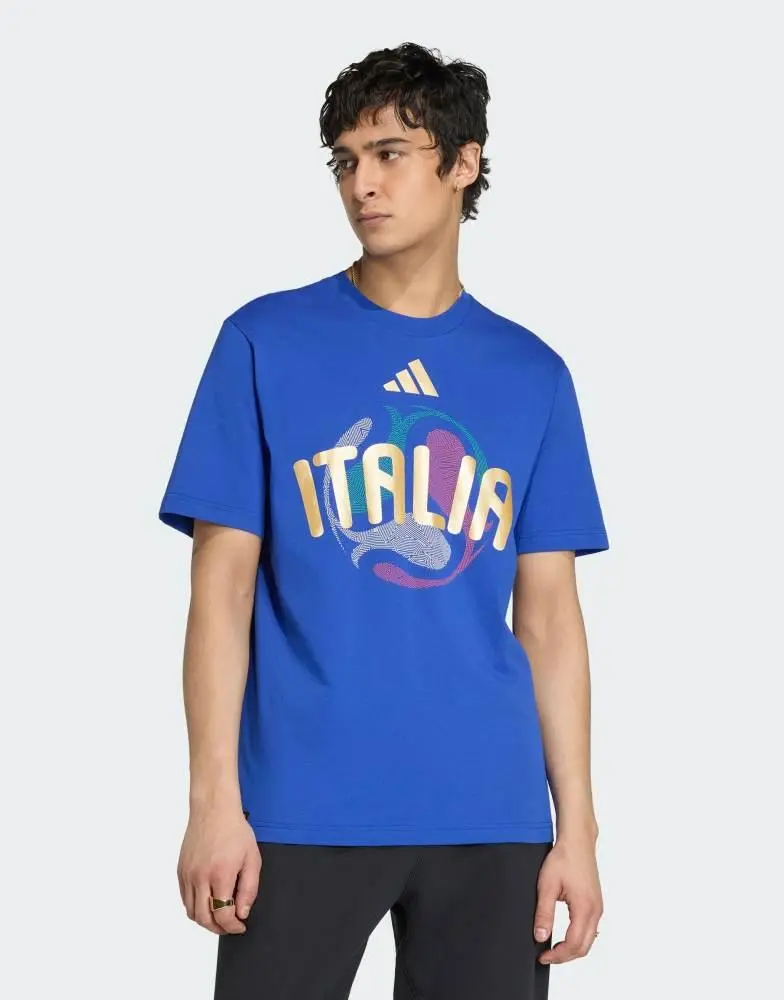 Adidas adidas performance Fifa world cup 26™ italy t-shirt in bold blue