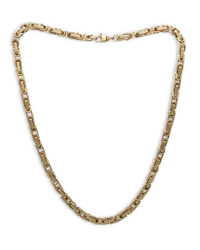 Alberto Amati 14K Yellow Gold Royal Byzantine Chain Link Necklace, 18"