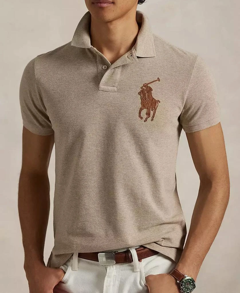 Ralph Lauren Men's Custom Slim Fit Leather-Pony Polo Shirt 3