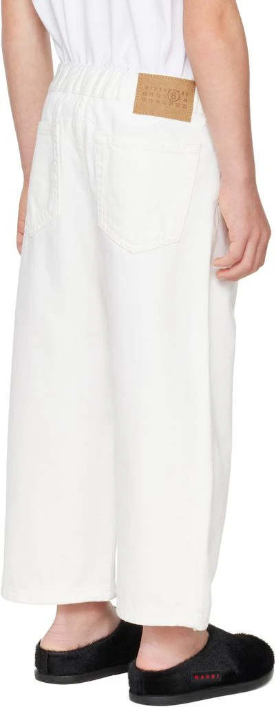 MM6 Kids White Faded Jeans 3