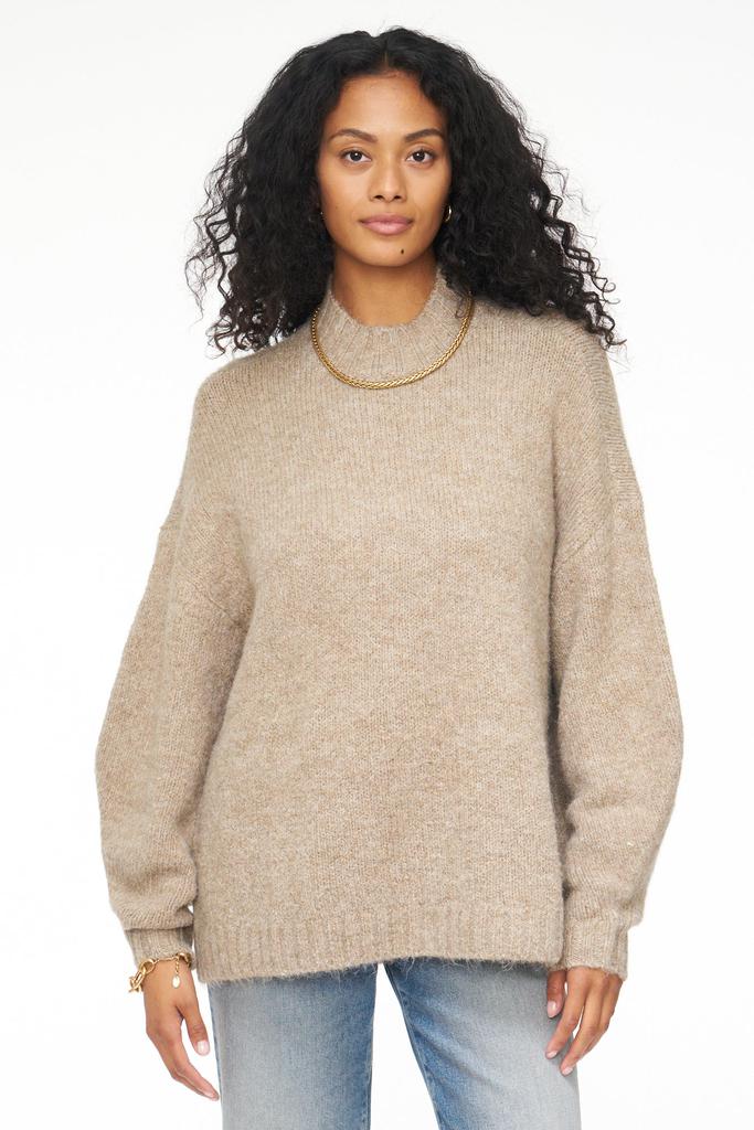 Pistola Denim Carlen Mock Neck Sweater - Taupe