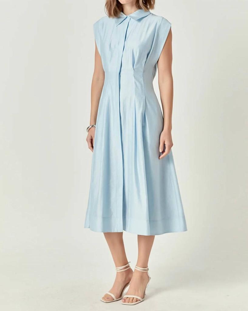 English Factory English Factory - Contrast Stitch Midi Dress