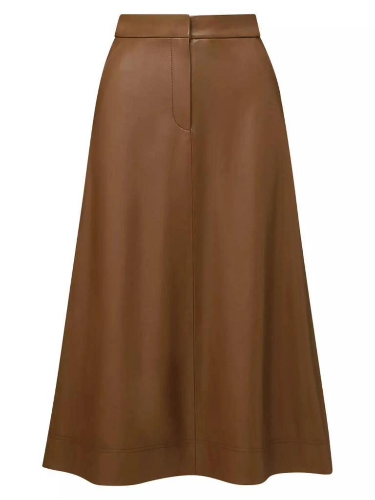 VERONICA BEARD Louise Vegan Leather Skirt 1