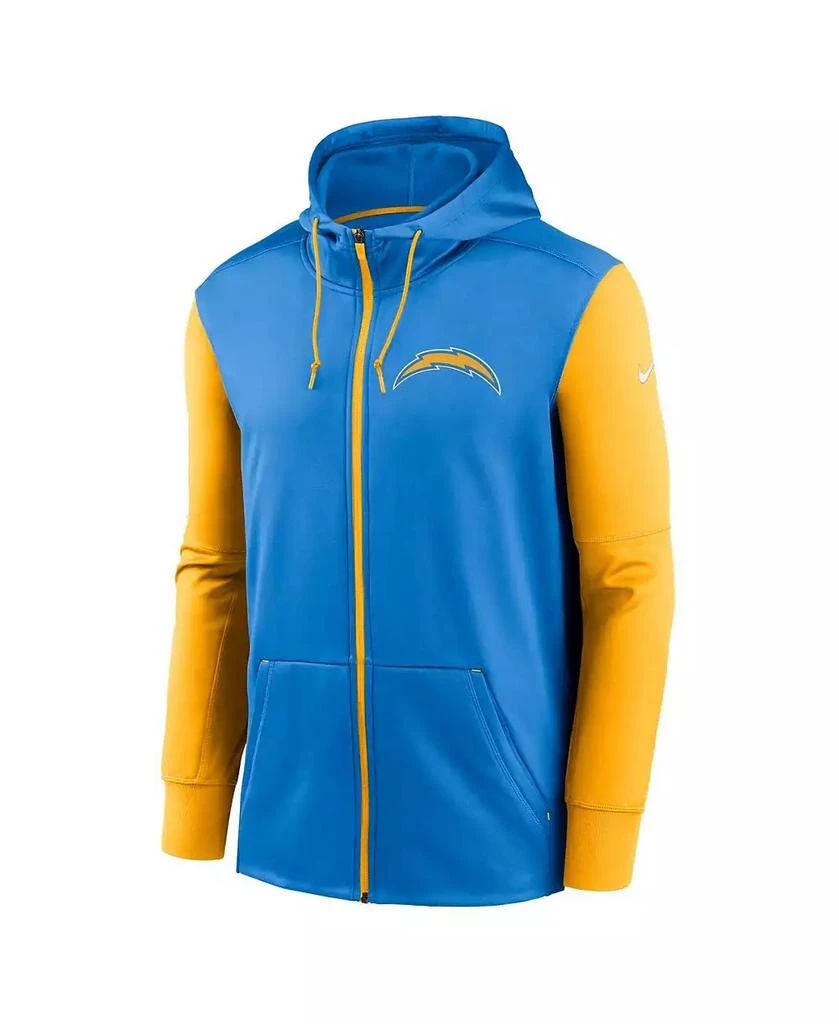 NIKE Men's Powder Blue Los Angeles Chargers Performance Full-Zip Hoodie 2