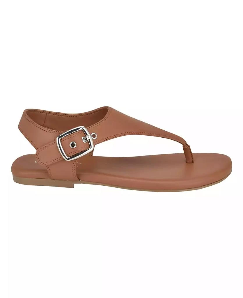 Calvin Klein Women's Moraca Buckle T-Strap Flat Sandals 2