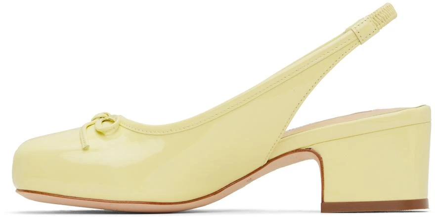 Sandy Liang Yellow Slingback 45 Heels 3