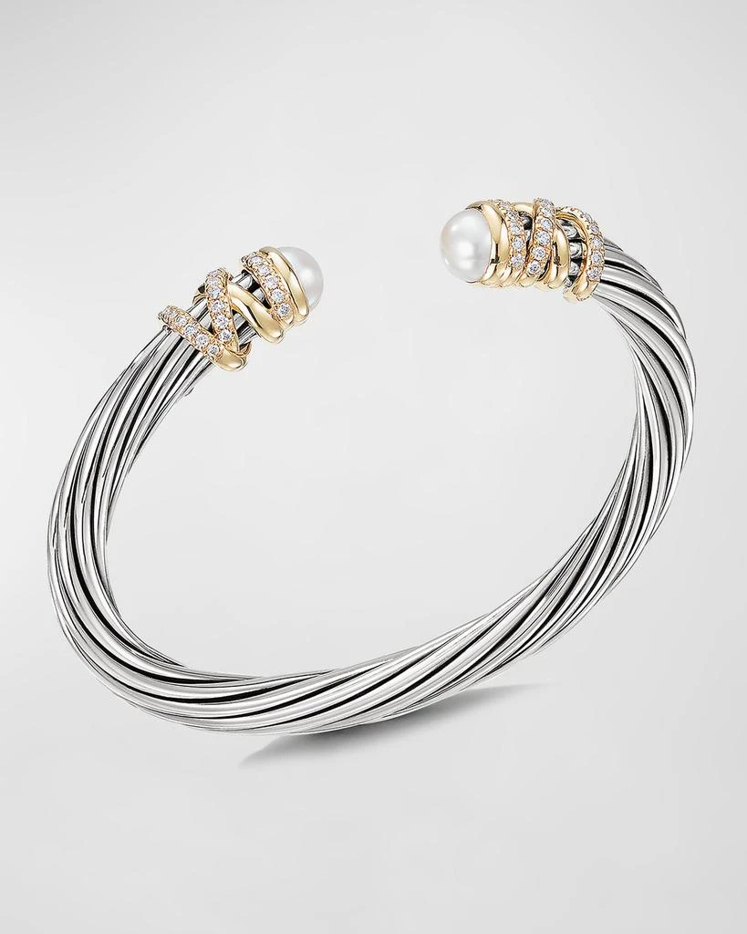 David Yurman Helena Bracelet with 18K Gold, Pearls and Diamonds