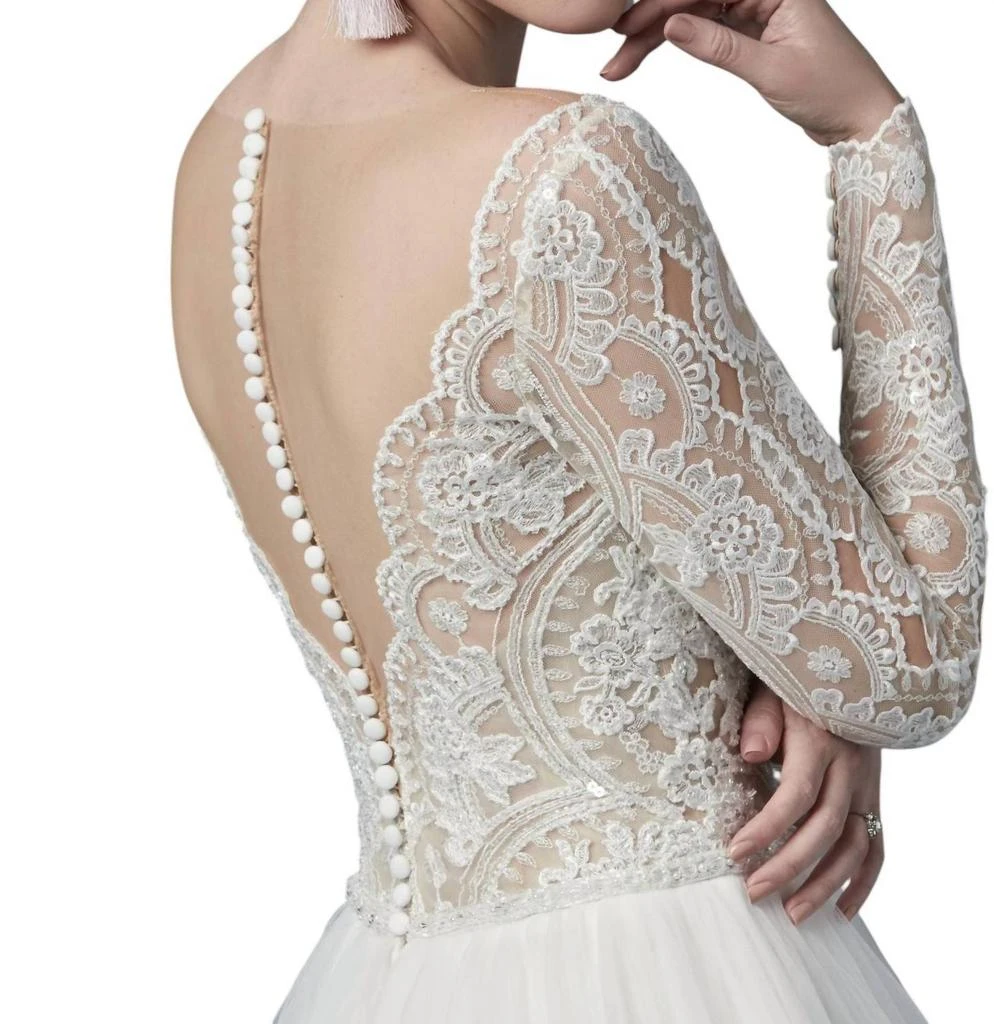 Maggie Sottero Mallory Dawn Wedding Dress In Ivory/nude 4