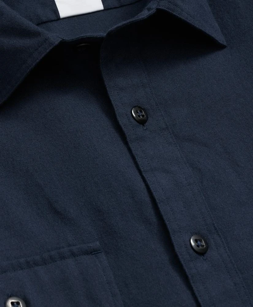 Brooks Brothers Cotton-Cashmere Flannel Military Sport Shirt 2