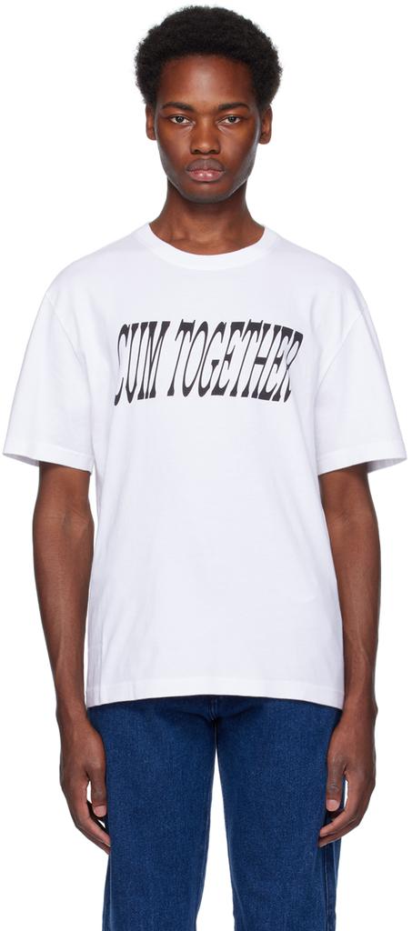 Carne Bollente SSENSE Exclusive White 'Cum Together' T-Shirt