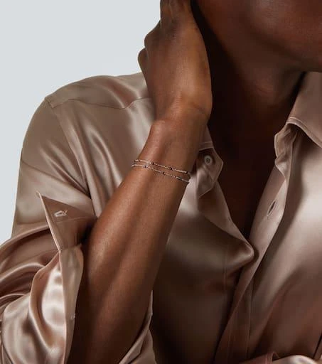 MATEO Set of 2 sterling silver and enamel chain bracelets 2