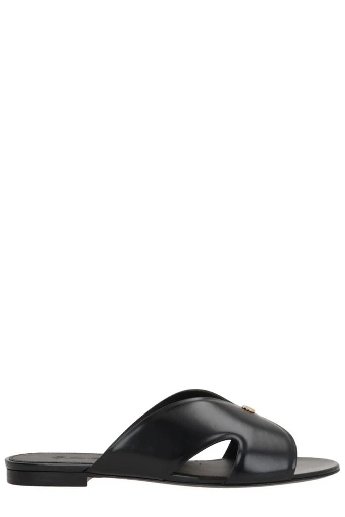 Shop Loro Piana Vera Cross-Over Strap Sandals on Sale at  display picture 1