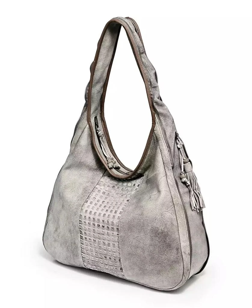 OLD TREND Women's Genuine Leather Dorado Expandable Hobo Bag 3