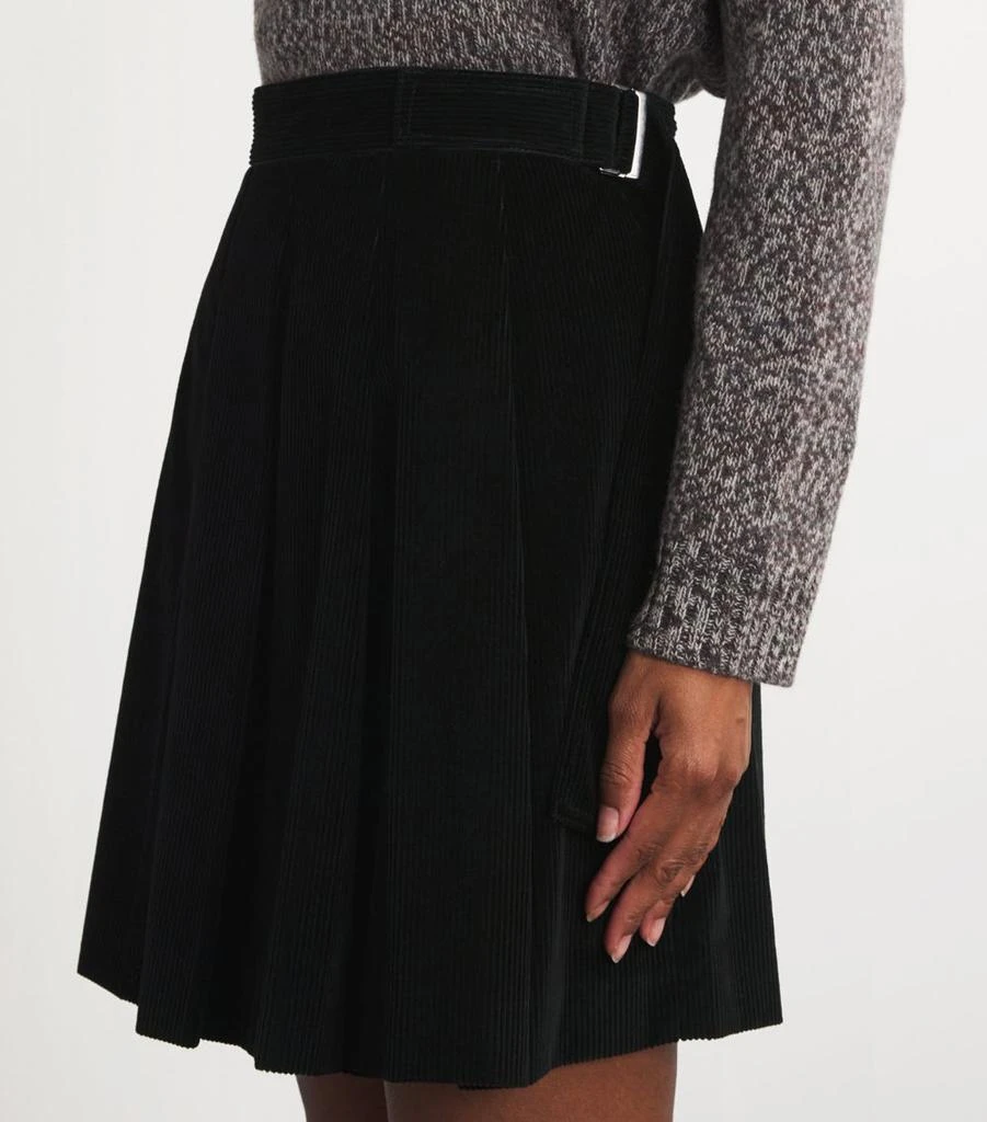 Weekend Max Mara Corduroy Pleated Mini Skirt 6