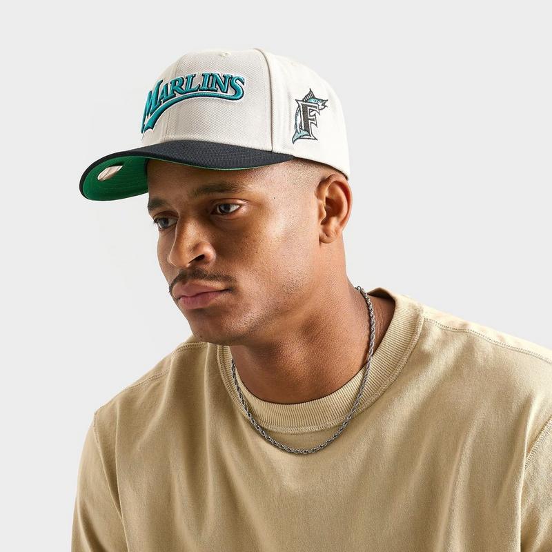 Mitchell & Ness Mitchell & Ness Florida Marlins MLB Pro Crown Snapback Hat