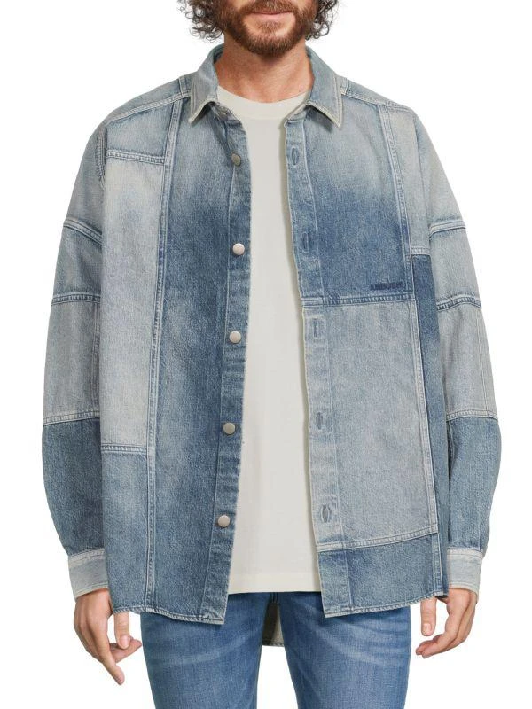 Ambush Patchwork Denim Shirt Jacket 1