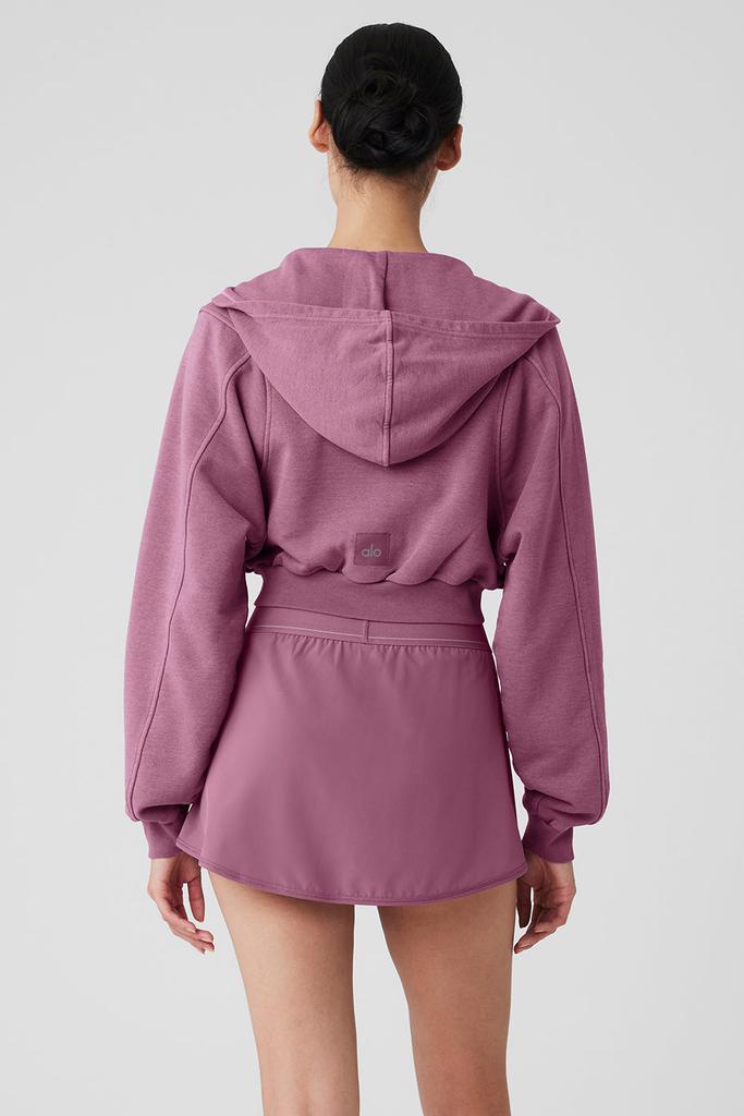 Alo Yoga Washed Sweet Escape Hoodie - Soft Mulberry Wash