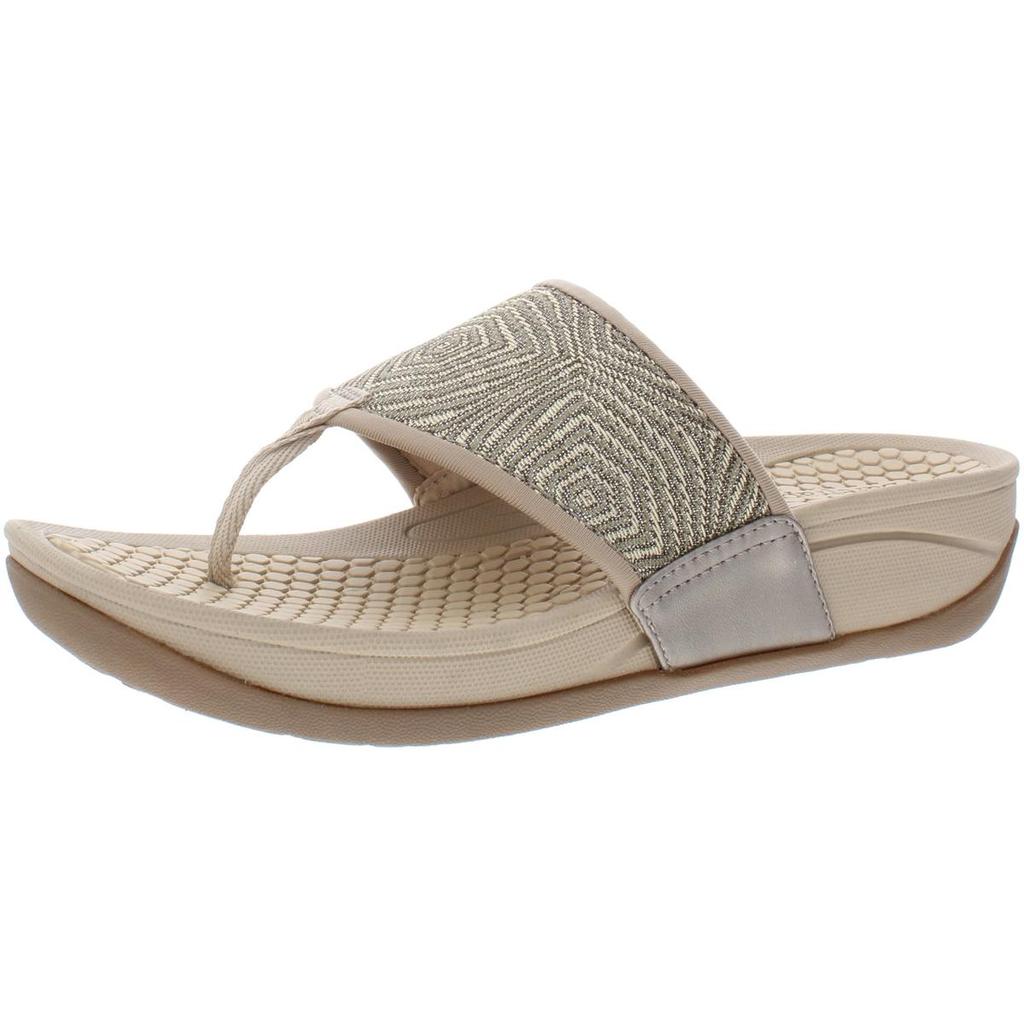 Baretraps Dasie Womens Metallic Slip On Thong Sandals