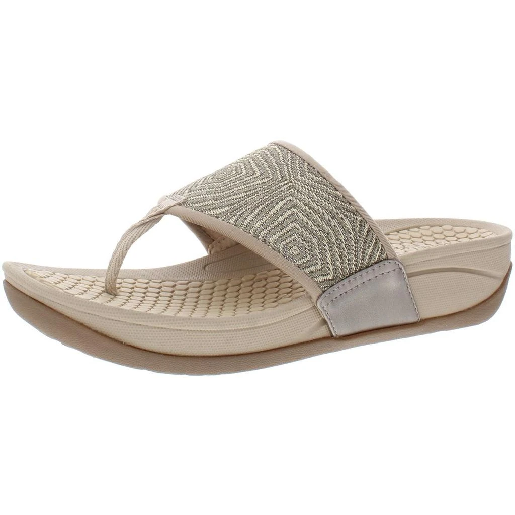 Baretraps Dasie Womens Metallic Slip On Thong Sandals 1