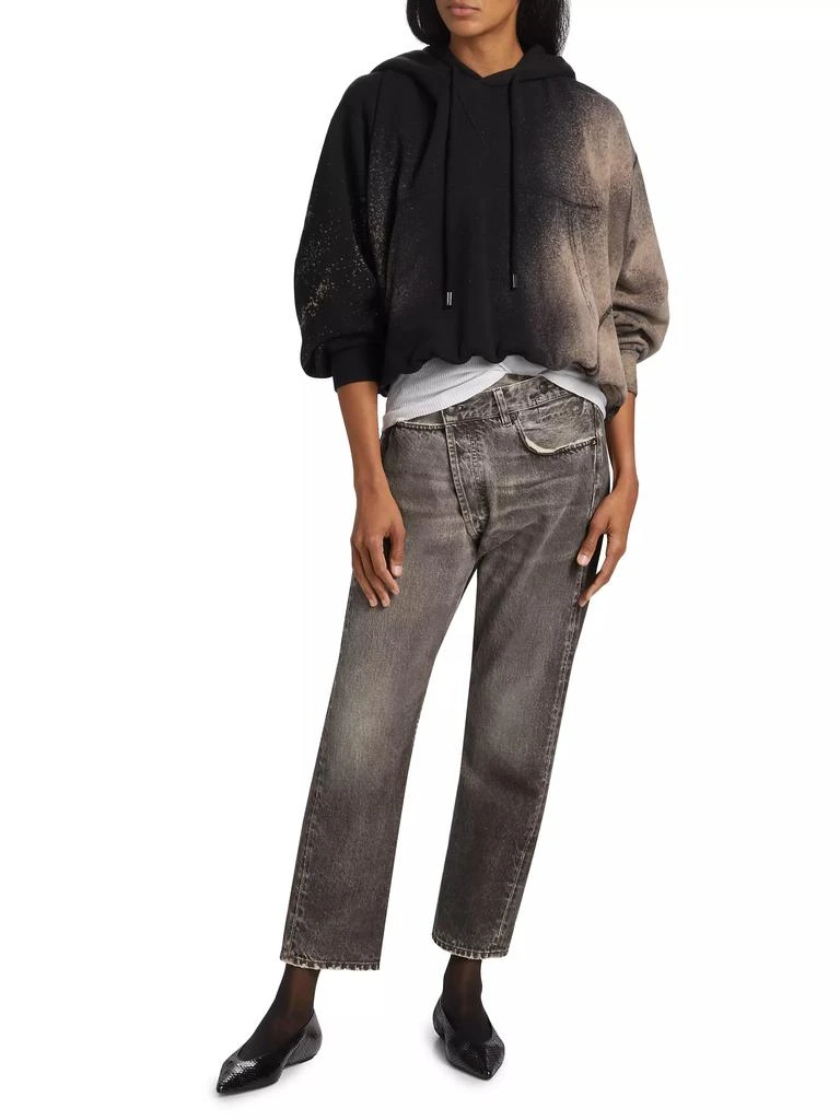 R13 Bleached Cotton Crop Hoodie 2