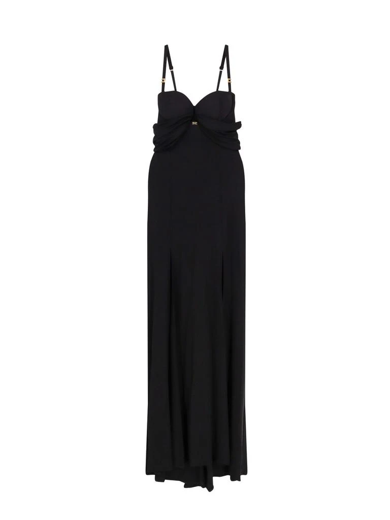 ELISABETTA FRANCHI Elisabetta Franchi Corset Red Carpet Crepe Jersey Dress 1