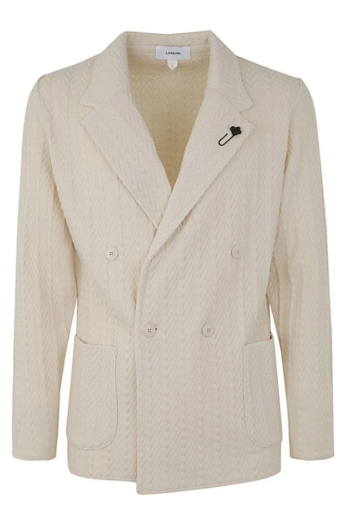LARDINI Lardini Brooch-Detail Double-Breasted Blazer 1