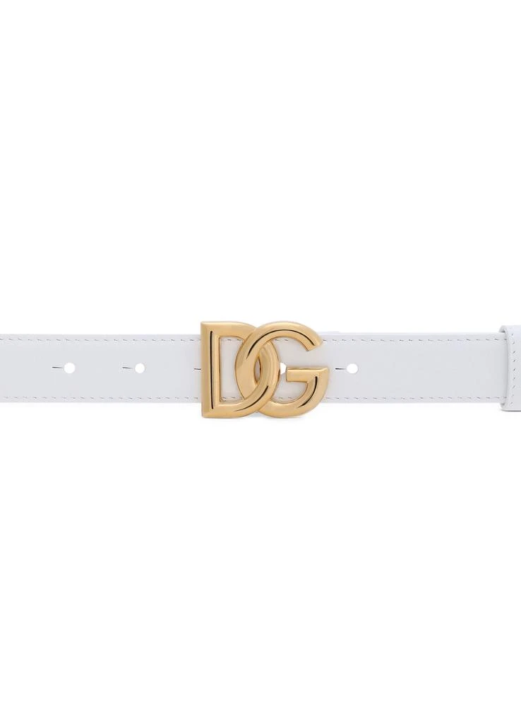 Dolce & Gabbana Calfskin belt with DG logo 4