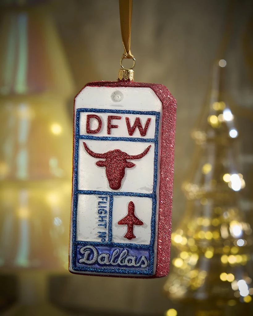 Joy To The World Collectibles Dallas Luggage Tag Christmas Ornament