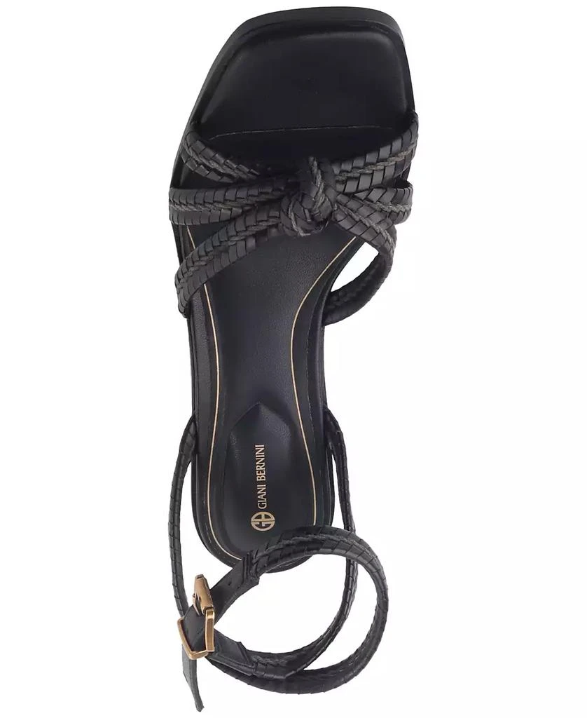 Giani Bernini Women's Renaee Block Heel Woven Strappy Dress Sandals, Created for Macy's 4