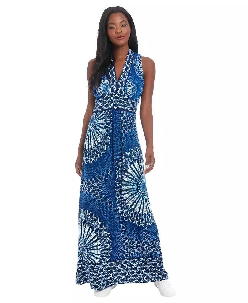 london times long dresses London Times Petite Sleeveless V-Neck Maxi Dress - Dresses & Skirts - Free  Shipping