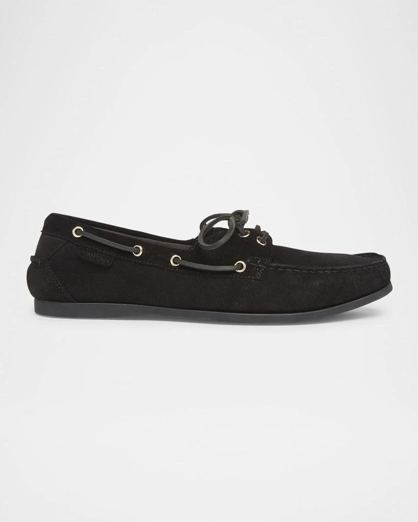 Tom Ford Men
s Robin Suede Boat Shoes 1