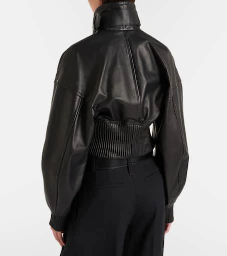 Max Mara Ossido leather blouson jacket 6