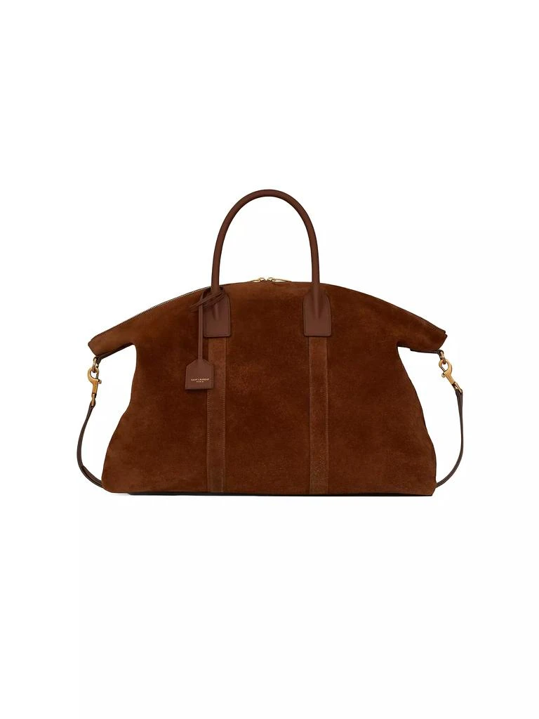 Yves Saint Laurent Giant Bowling Bag in Suede 1