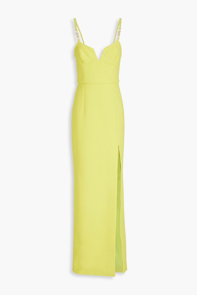 REBECCA VALLANCE Piero chain-trimmed crepe gown