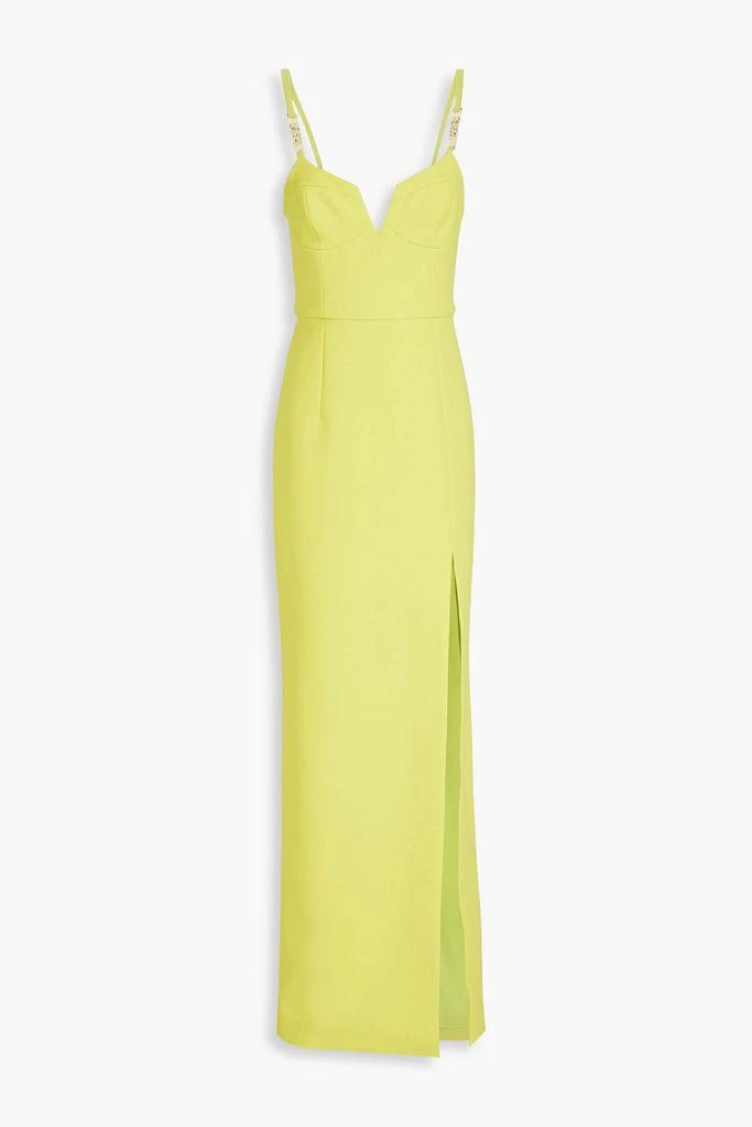 REBECCA VALLANCE Piero chain-trimmed crepe gown 1