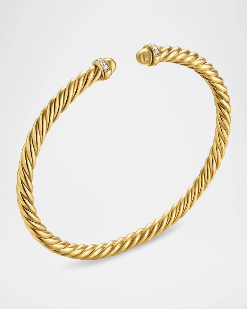 David Yurman Modern Cablespira Bracelet in 18K Gold with Gemstones and Diamonds 3