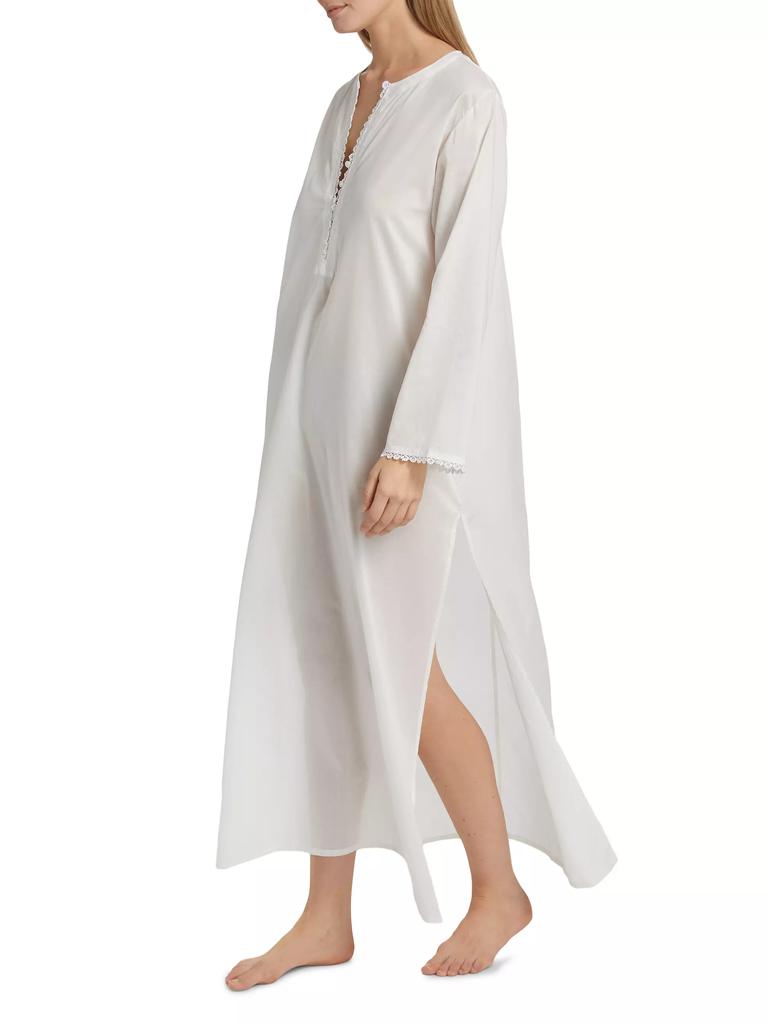 Pour Les Femmes Valentina Lace-Trimmed Kaftan Nightie