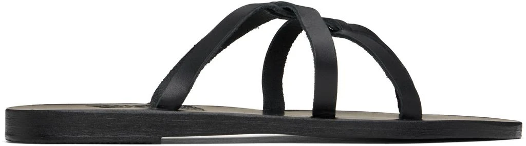 ANCIENT GREEK SANDALS Black Egopi Sandals 1