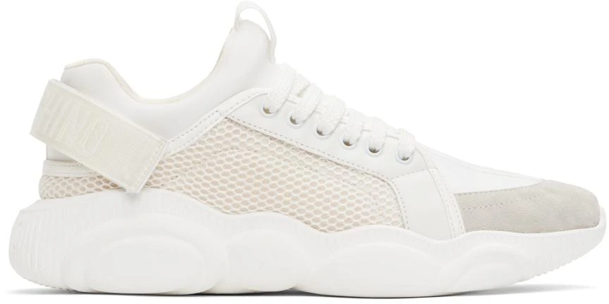 Moschino White Teddy Sneakers 1