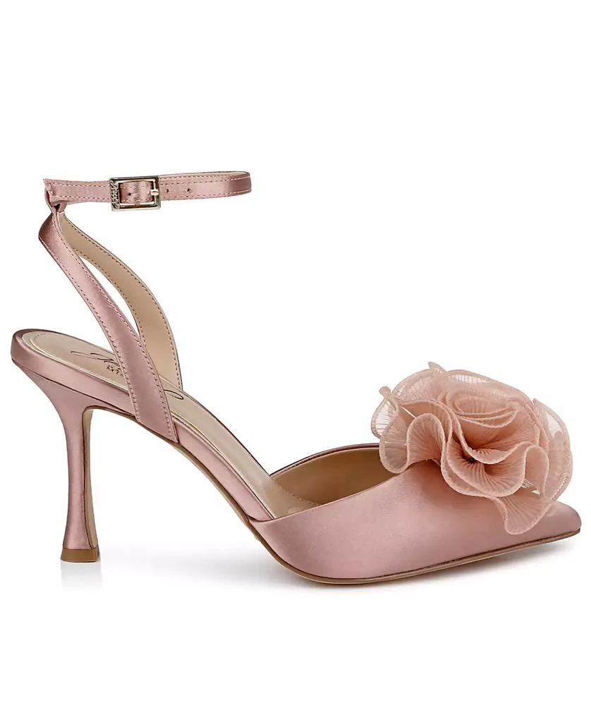 Badgley Mischka Women's Taylee Ankle Strap Flower Pumps 7