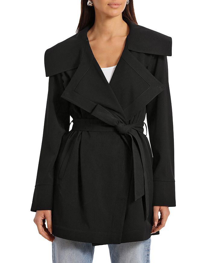 Bagatelle Belted Draped Trench Coat