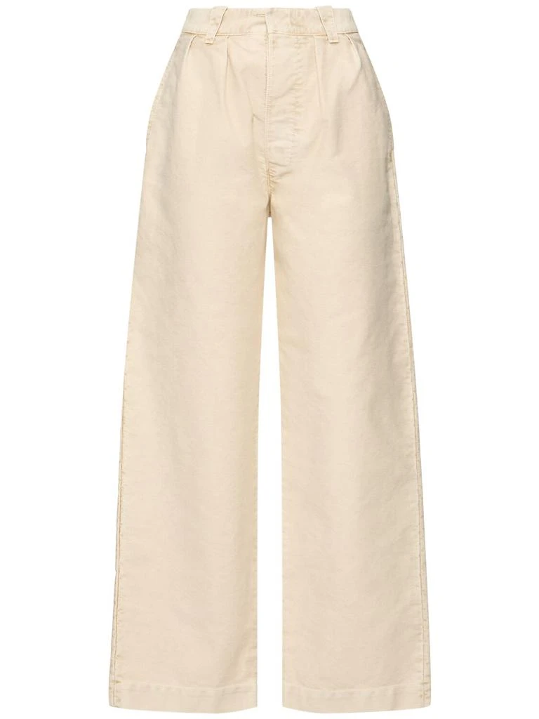 MAISON MARGIELA Mid Rise Cotton Wide Pants 1