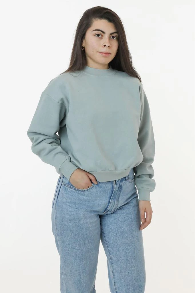 Los Angeles Apparel HF06 - Heavy Fleece Cropped Mock Neck Pullover (Garment Dye 2) 20