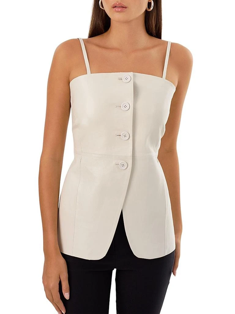 LaMarque Milana Leather Bustier Top 4