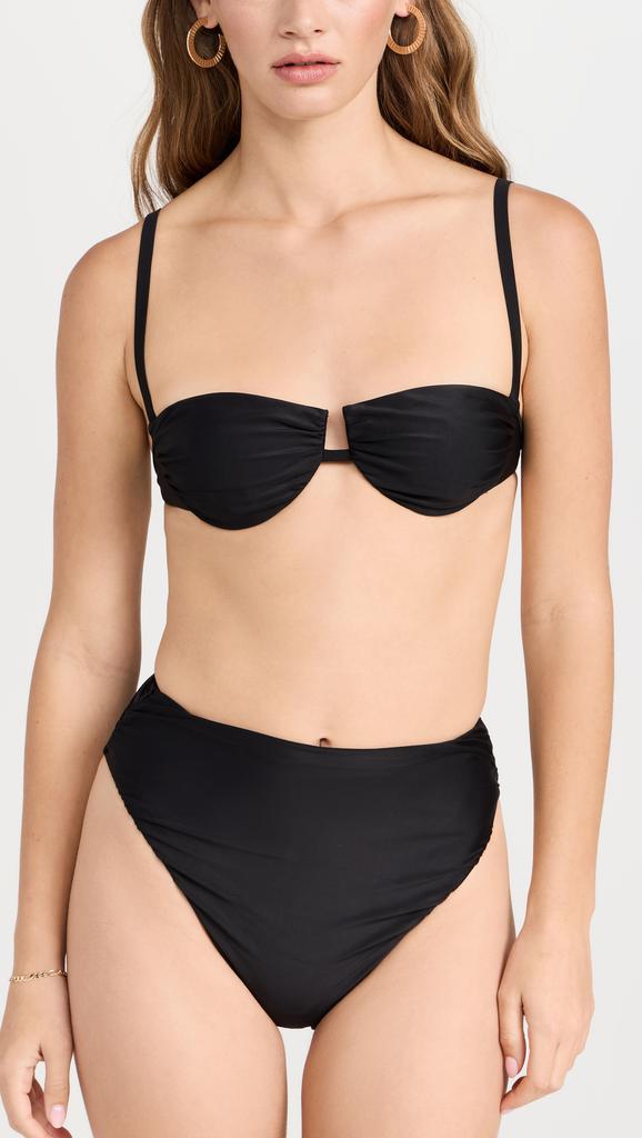 SIR. Zoya Gathered Balconette Bikini Top