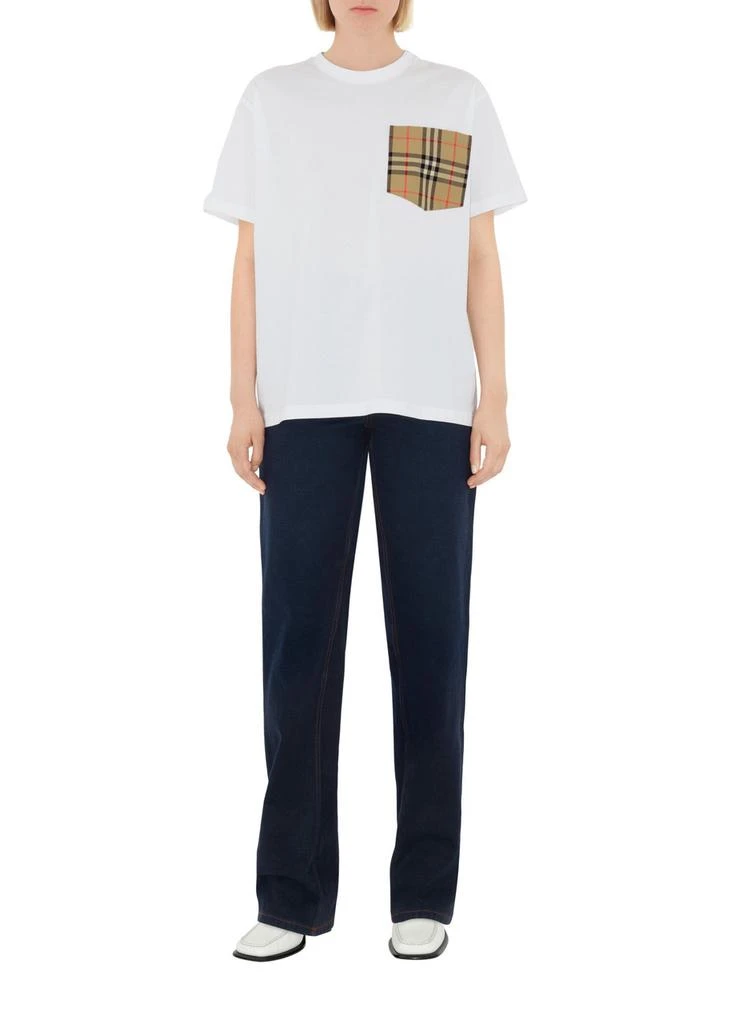 Burberry Check pocket cotton t-shirt 7