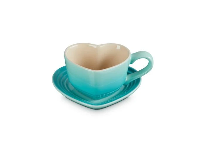 Le Creuset Set de tasse et soucoupe en céramique cool mint 1